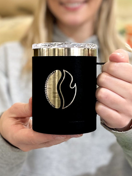 Fresh Roasted Coffee Laser-Etched Stainless Steel Mug